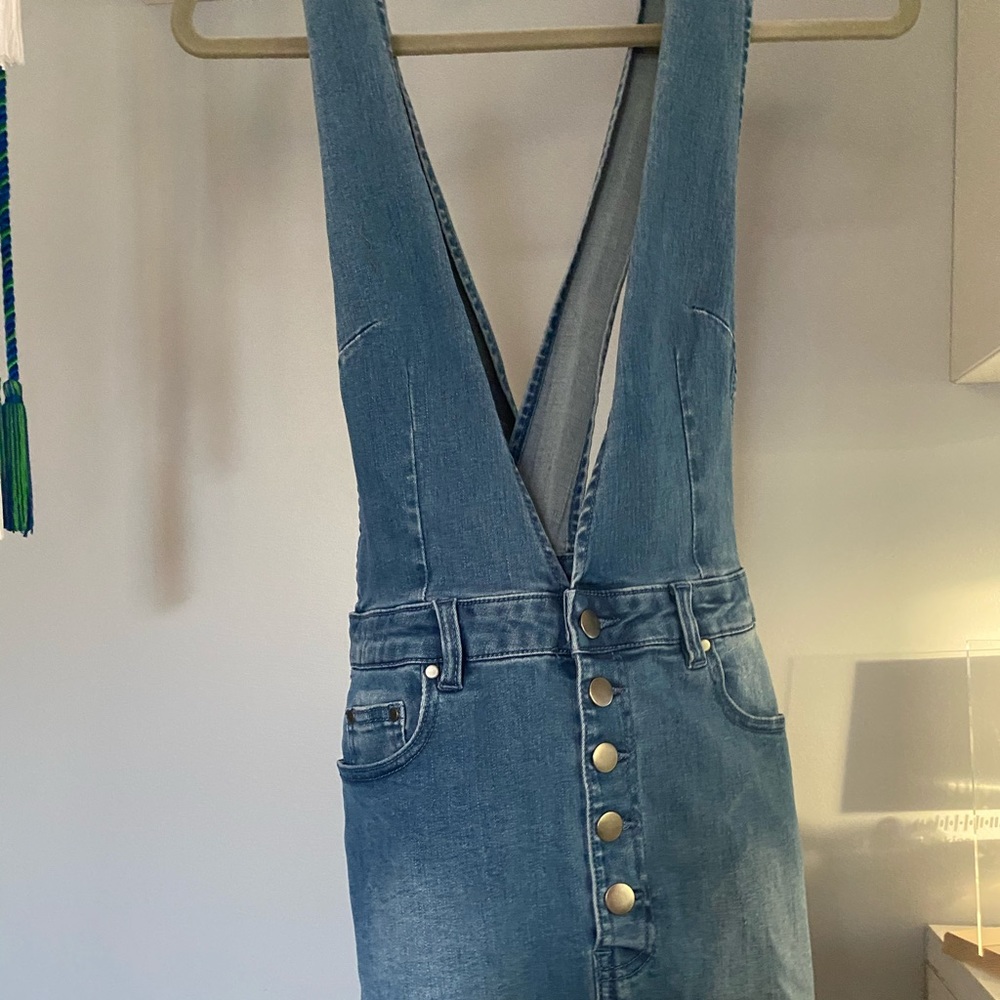 Denim Short Overall Dress